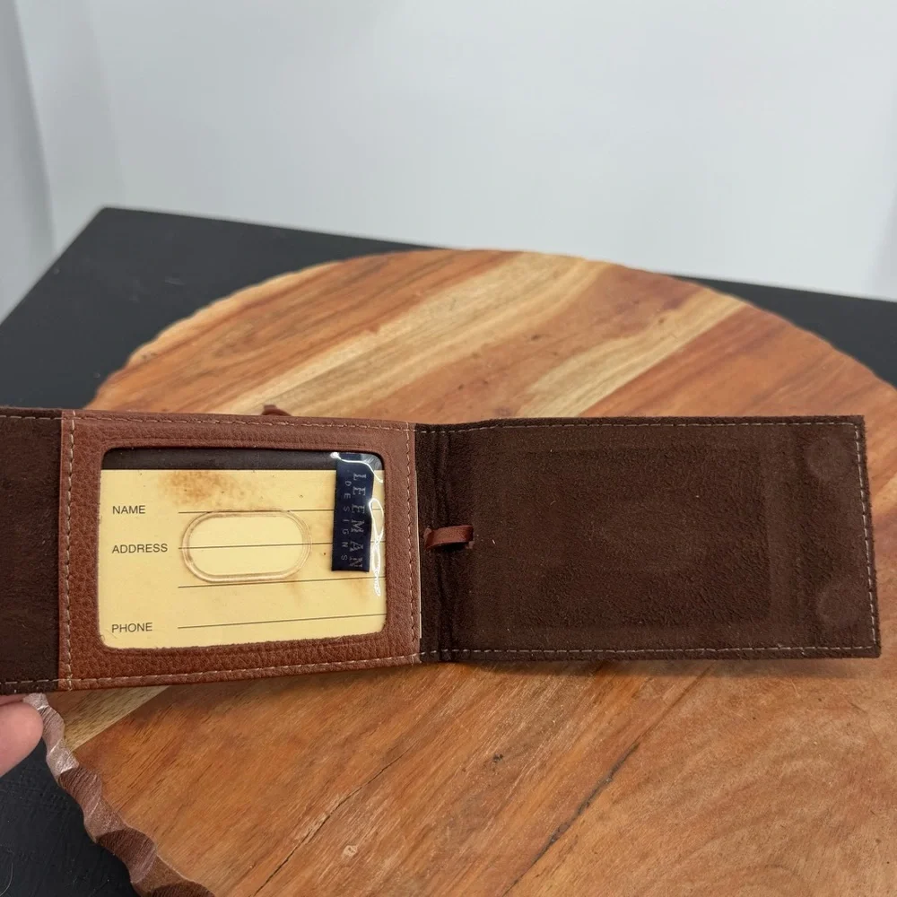 Leeman designs Luggage‎ Tags hendrick’s gin brown leather
